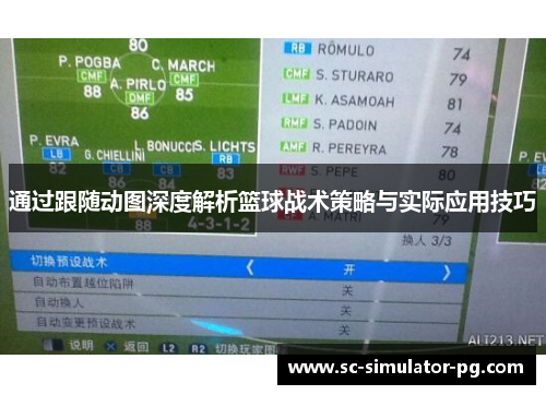 通过跟随动图深度解析篮球战术策略与实际应用技巧 通过跟随动图深度解析篮球战术策略与实际应用技巧